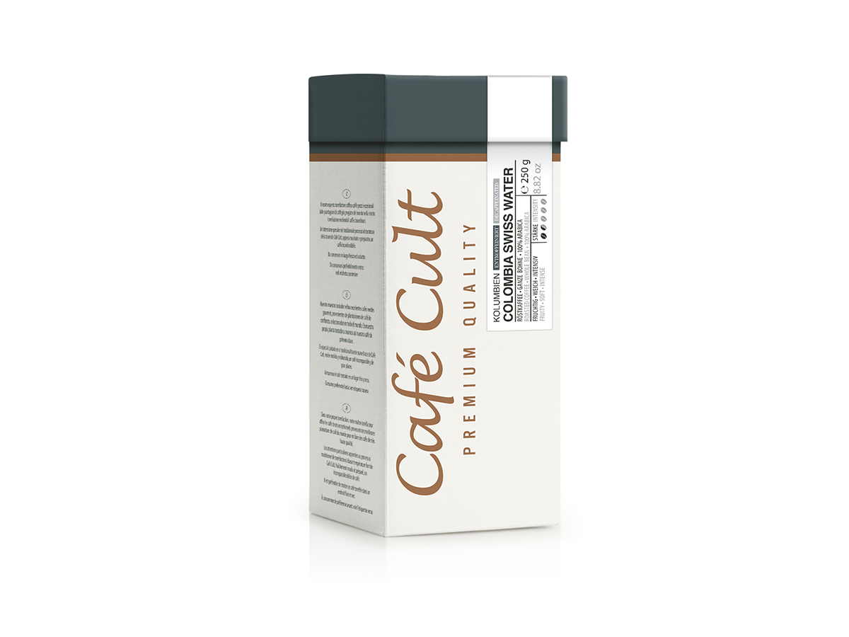 Cafe Cult - Colombia Swiss Water koffeinfrei - 250 g