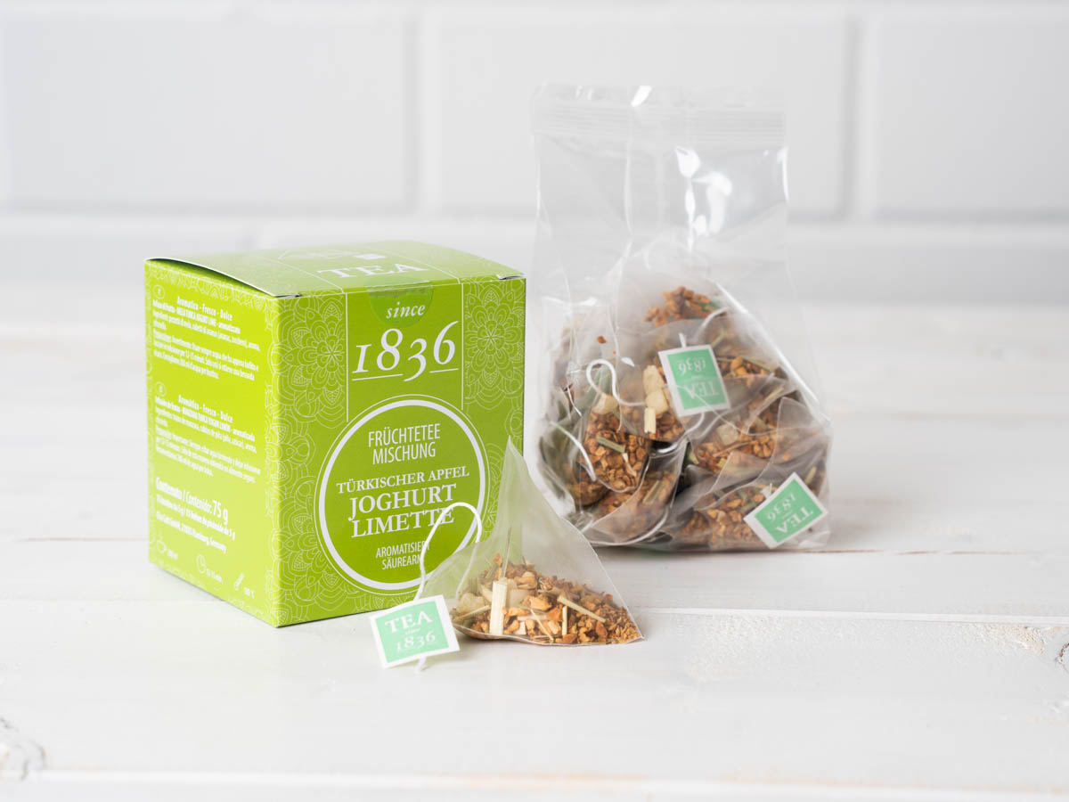D & B - Früchtetee Joghurt Limette - 15 Pyramidenbeutel