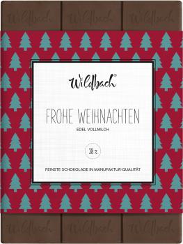 Wildbach Weihnachtsschokolade - Frohe Weihnachten Edelvollmilch