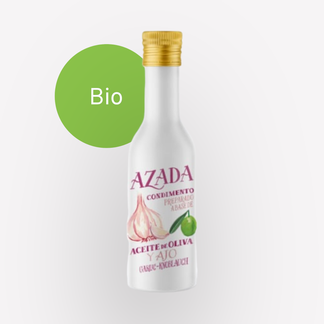 Azada - Extra natives Bio Olivenöl mit Knoblauch - 225ml