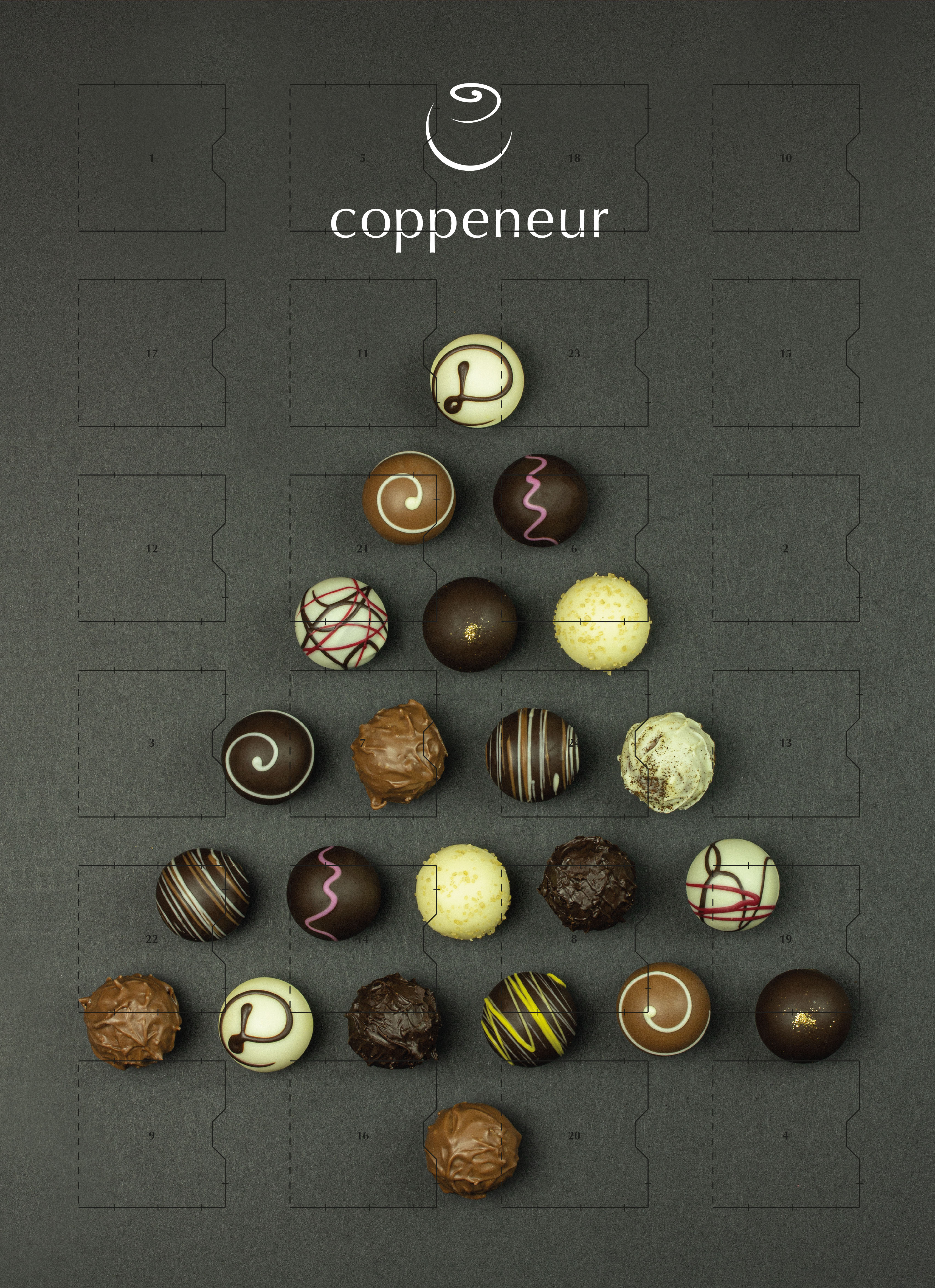 Coppeneur - Pralinen mit Alkohol 6 verschiedene