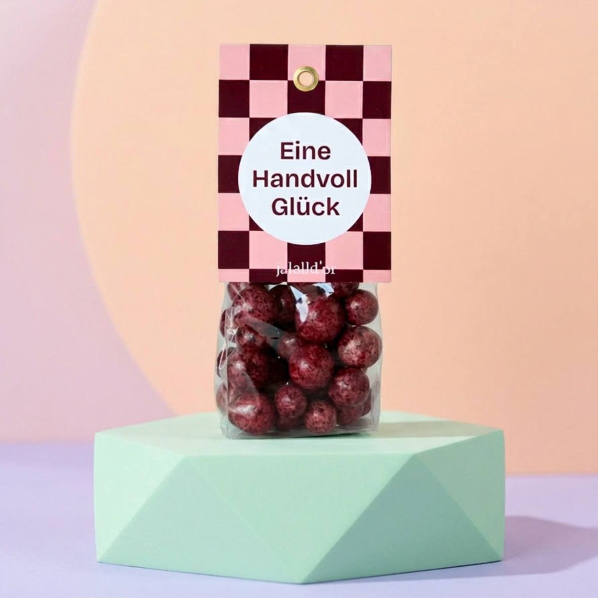 Jalall D'Or -Handvoll Glück Johannisbeeren in weißer Schokolade