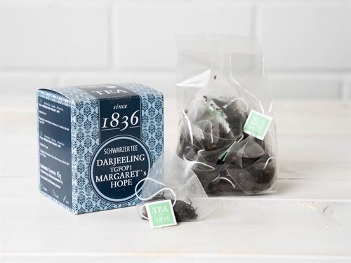 D & B - Schwarztee Darjeeling Margaret's Hope TFGOP1 15 Pyramidenbeutel
