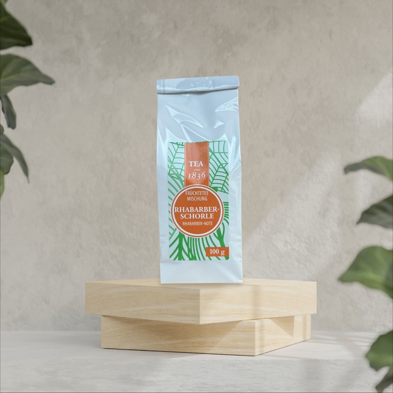 D & B - Früchtetee Rhabarber Schorle 100 g loser Tee