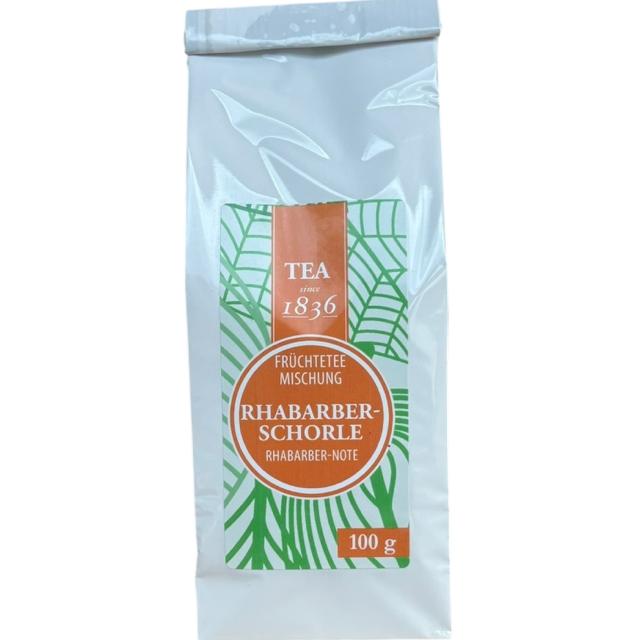 D & B - Früchtetee Rhabarber Schorle 100 g loser Tee