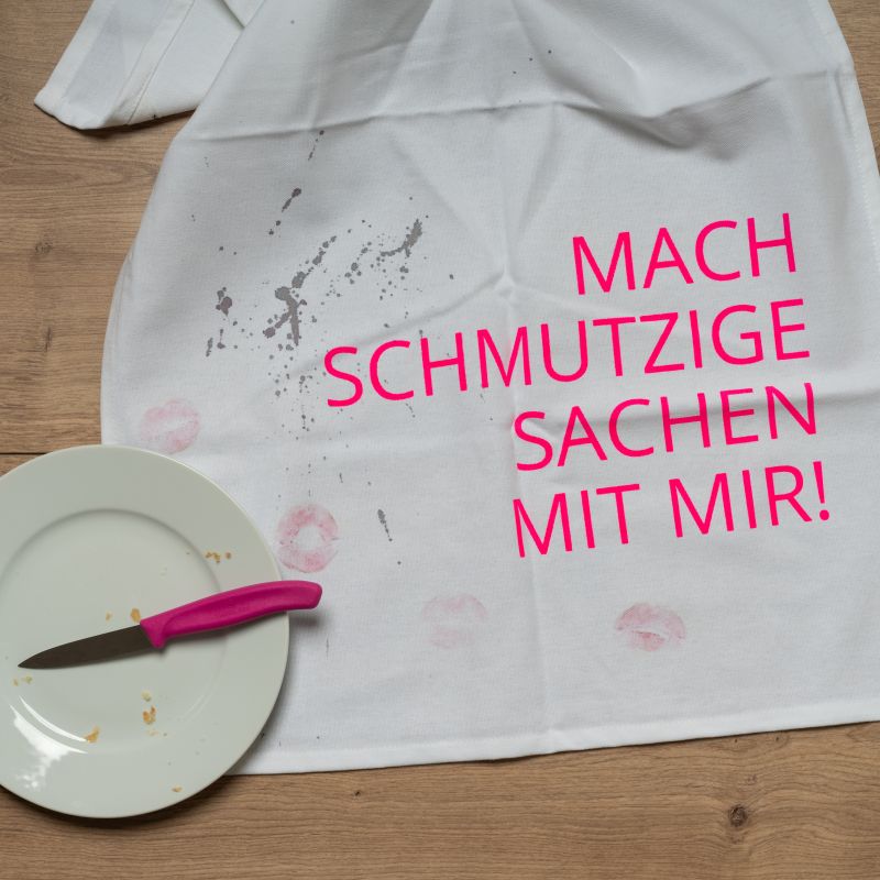 Geschirrtuch Schmutzige Sachen
