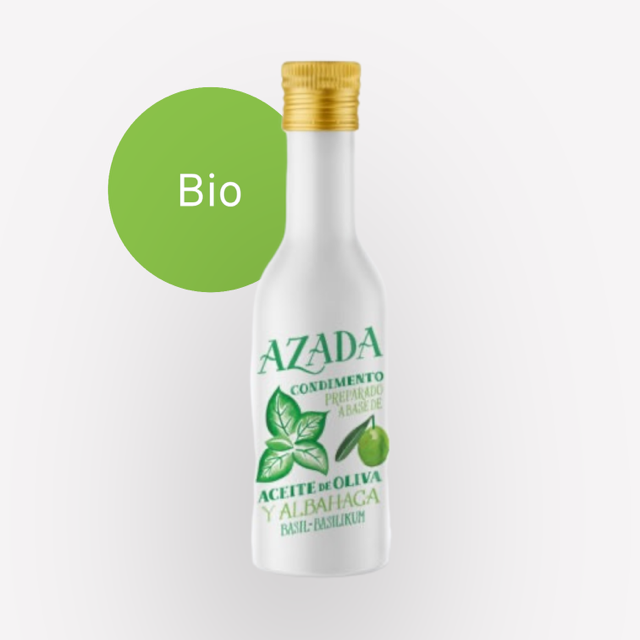 Azada - Extra natives Bio Olivenöl mit Basilikum - 225ml
