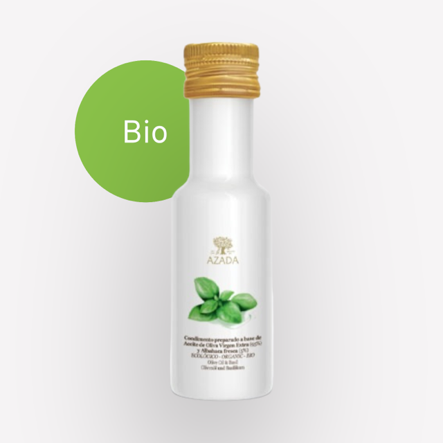 Azada - Extra Natives Bio Olivenöl mit Basilikum - 100 ml
