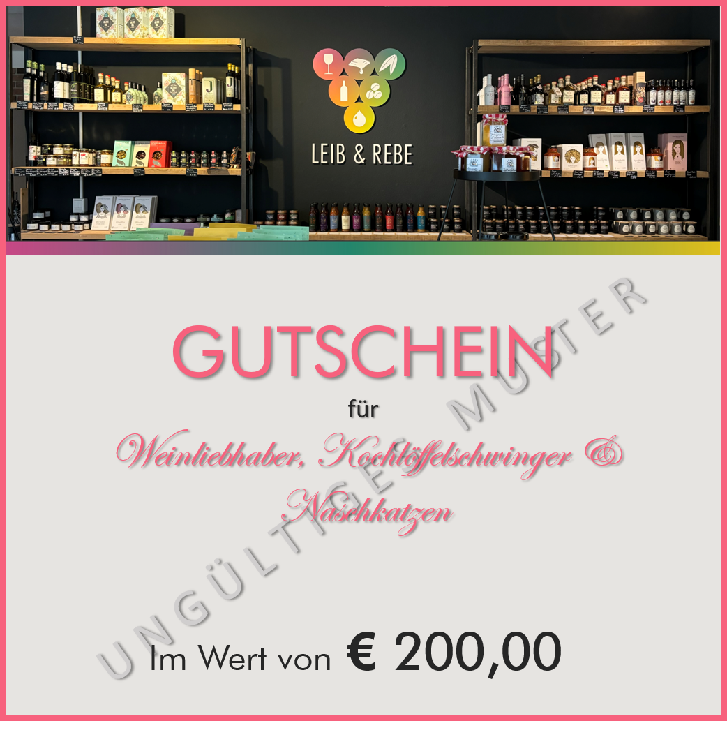 Gutschein € 200,00