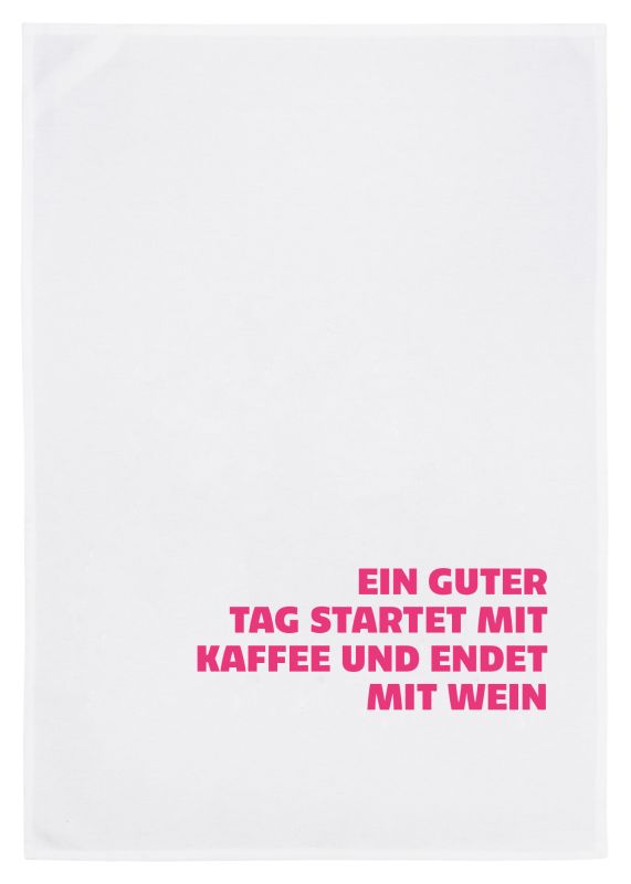 Geschirrtuch Kaffee und Wein