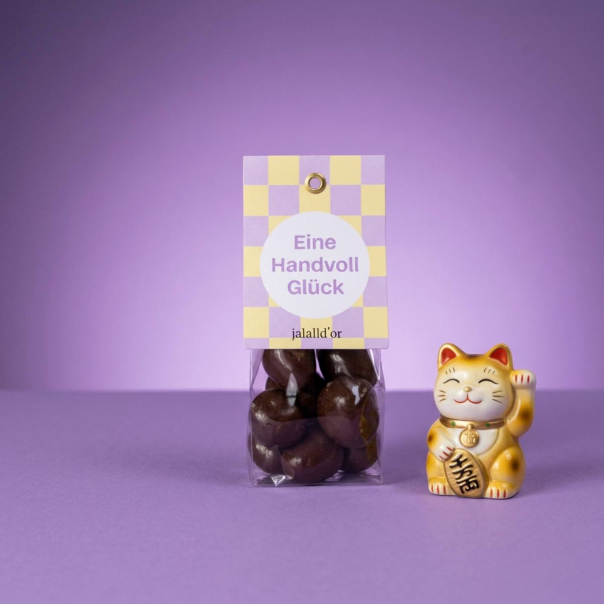 Jalall D'Or - Handvoll Glück Erdbeeren in Vollmilchschokolade