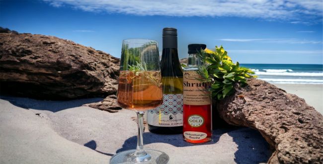 Lavendel-Himbeere mit Prosecco